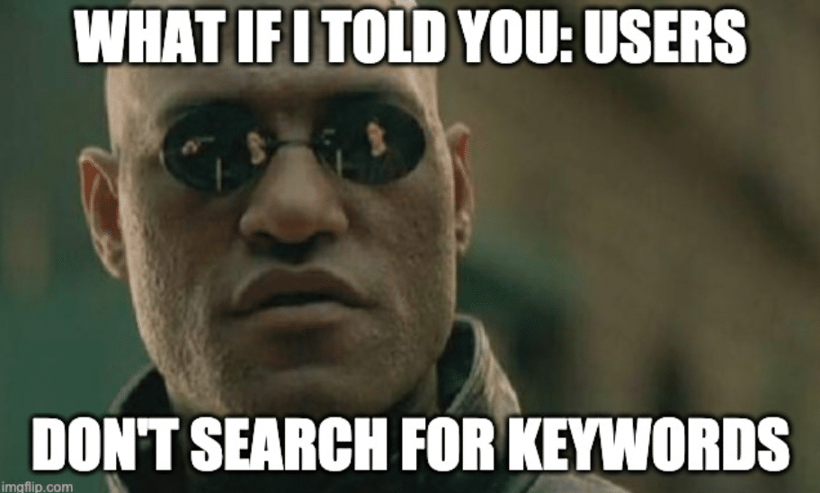 Don't search for keywords